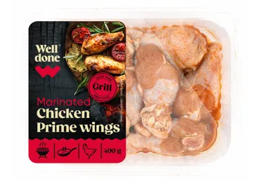 Cāļa pusspārni marinēti WELL DONE 400g