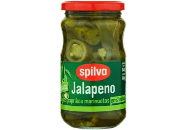Marinuotos Chalapos paprikos SPILVA (griežinėliai), 340 g