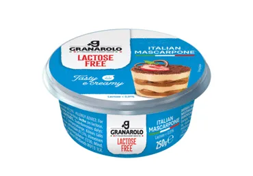 Maskarponė be laktozės GRANAROLO, 41 % rieb. s. m., 250 g