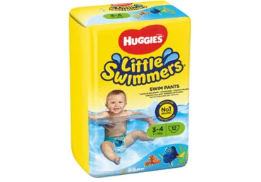 Maudymosi sauskelnės HUGGIES LITTLE SWIMMERS (7-12 kg), 12 vnt.