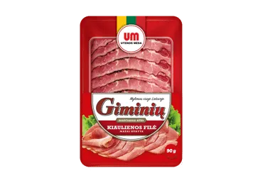 Mažai rūkyta GIMINIŲ kiaulienos filė, a. r., 90 g