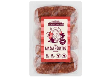 Mažai rūkytos dešrelės ROKIŠKIO MĖSINĖ Šefo, a r., 550 g