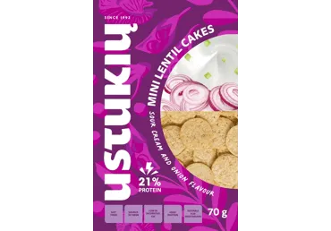 Lēcu kraukšķi USTUKIU ar krējumu un sīpoliem 70g