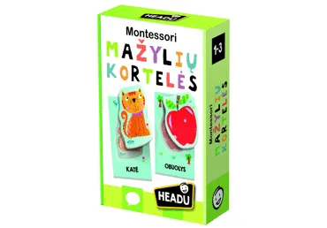 Mažylių kortelės HEADU MONTESSORI, 1 vnt.