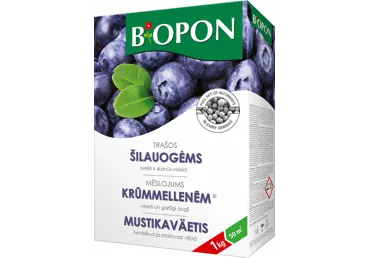 Mėlynių ir šilauogių trąšų granulės BIOPON, 1 kg