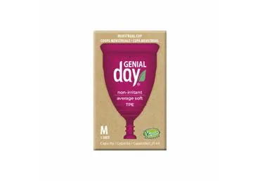 Menstruacinė taurelė iš medicininio TPE GENIAL DAY, M, 1 vnt.