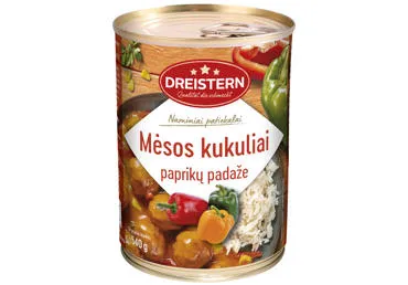 Mėsos kukuliai su paprikų padažu, 540 g