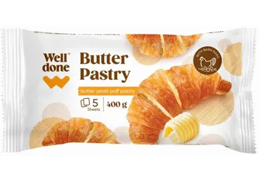 Mielinė sluoksniuota sviestinė tešla WELL DONE, 400 g