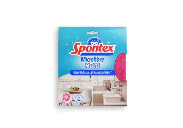 Mikropluošto šluostė SPONTEX, 1vnt, spalva ir dizainas gali skirtis
