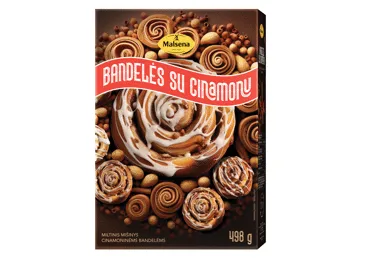 Miltinis mišinys MALSENA, cinamoninėms bandelėms, 498 g