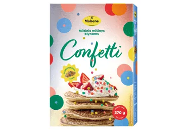 Miltų mišinys MALSENA blynams CONFETTI, 370 g