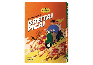 Miltų mišinys MALSENA greitai paruošiamai picai, 400 g
