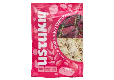 Mini bulvių trapučiai su burokėliais USTUKIŲ MALŪNAS, 70 g