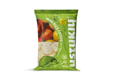 Mini ryžių trapučiai su obuolių sultimis USTUKIŲ MALŪNAS, 50 g