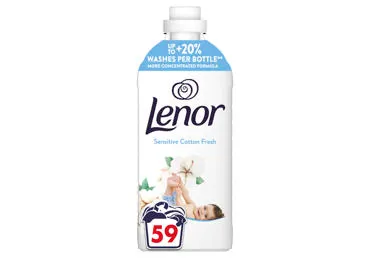Minkštiklis LENOR Sensitive Cotton Fresh, 59 skalb., 1239ml
