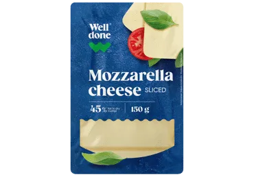 Mocarela WELL DONE, 45 % rieb. s. m., 150 g