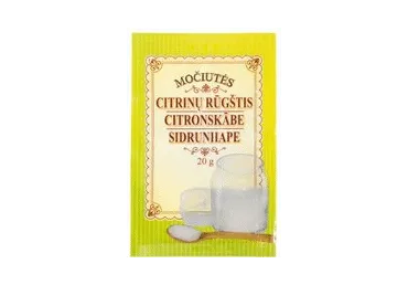 MOČIUTĖS citrinų rūgštis, 20 g