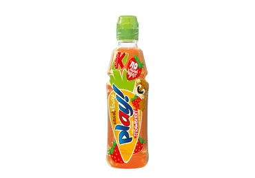 Morkų, obuolių, braškių ir žaliųjų citrinų gėrimas KUBUŠ Play, 0,4 l D