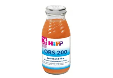 Morkų ir ryžių nuoviras HIPP ORS (nuo 4 mėn.), 200 ml