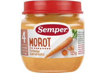 Morkų tyrelė SEMPER, nuo 5 mėn., 125 g