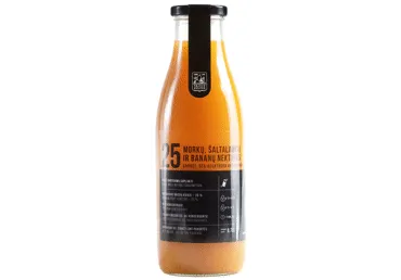 Morkų,bananų,šaltalankių nektaras VAISIŲ SULTYS, 750 ml