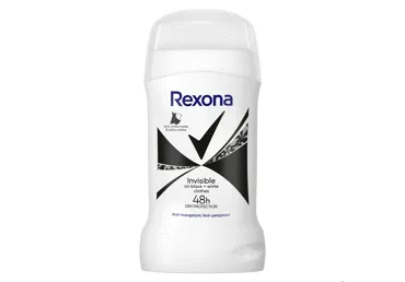 Mot. pieštukinis dezodorantas REXONA INVISIBLE BLACK & WHITE, 50 ml