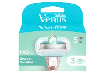Mot. skustuvo galvutės GILLETTE VENUS SENSITIVE, 3 vnt., 3 vnt.