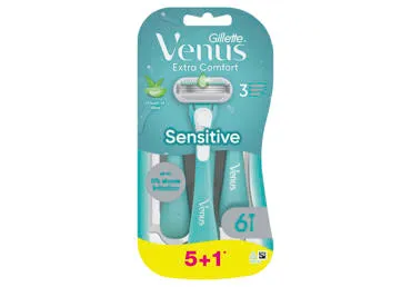 Mot. vienkart. skustuvai GILLETTE VENUS SENSITIVE, 6 vnt., 6 vnt.