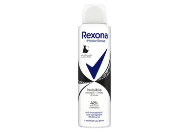 Moteriškas purškiamas dezodorantas REXONA INV.BLACK&WHITE,150