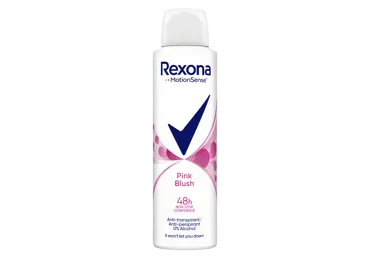 Moteriškas purškiamasis dezodorantas REXONA PINK BLUSH, 150 ml