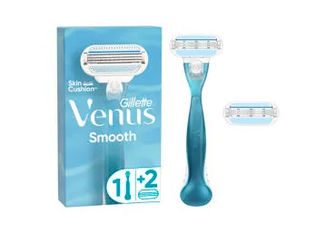 Moteriškas skustuvas GILLETTE VENUS SMOOTH, 2 galvutės, 1 vnt.