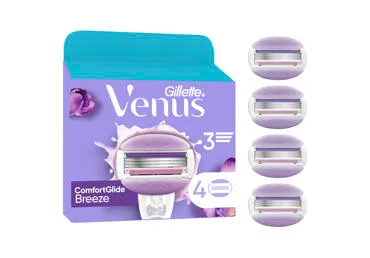 Moteriško skustuvo galvutės GILLETTE VENUS BREEZE, 4 vnt.