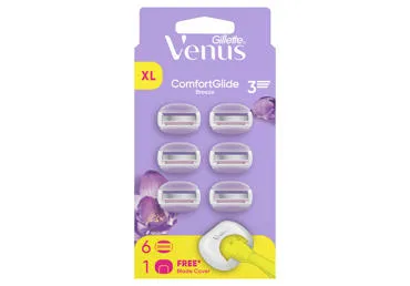Moteriško skustuvo galvutės GILLETTE VENUS COMF. G. BREZEE, 6 vnt.