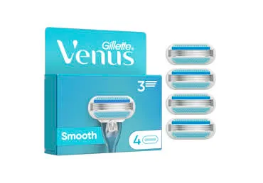 Moteriško skustuvo galvutės GILLETTE VENUS SMOOTH, 4 vnt., 4 vnt.