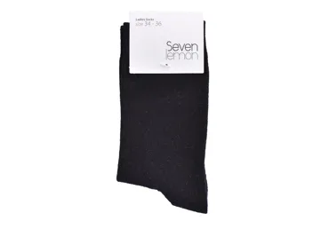 Moteriškos kojinės SEVEN LEMON, dydis 34-36, juodos, 1 pora, 1 vnt.