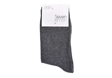 Moteriškos kojinės SEVEN LEMON, dydis 37-39, pilkos, 1 pora, 1 vnt.