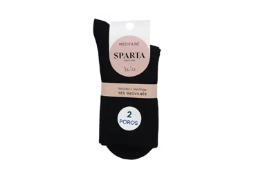Moteriškos kojinės SPARTA, 2 poros, 36-41 dydis, juodos, 2 vnt.