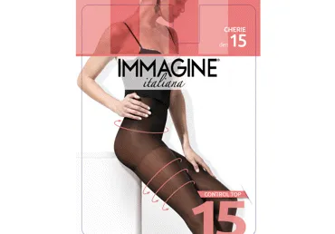 Moteriškos pėdkelnės IMG CHERIE 15 den, 4 dydis, nero