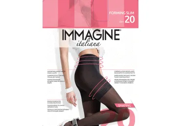 Moteriškos pėdkelnės IMG FORMING SLIM 20 den, 4 dydis, nero