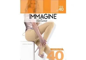Moteriškos pėdkelnės IMG Lola 40 den, 3 dydis, cream