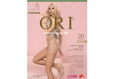 Moteriškos pėdkelnės ORI CONTROL BODY 20 den, 2 dydis, nature