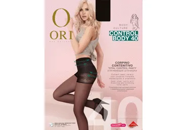 Moteriškos pėdkelnės ORI CONTROL BODY NERO, dydis 5, 40 den, 1 vnt.