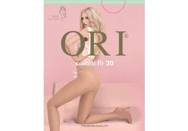 Moteriškos pėdkelnės ORI CONTROL FIT 20 den, 2 dydis, neutro