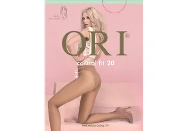 Moteriškos pėdkelnės ORI CONTROL FIT 20 den, 2 dydis, visone