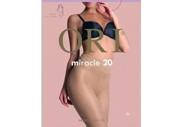 Moteriškos pėdkelnės ORI MIRACLE 20 den, 3 dydis, neutro