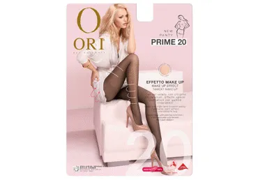 Moteriškos pėdkelnės ORI PRIME 20 den, 4 dydis, nero