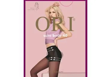 Sieviešu zeķbikses ORI Suite body 40 antracite 4