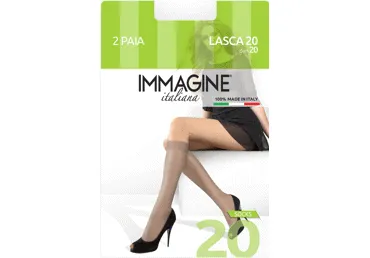 Moteriškos puskojinės IMMAGINE Italiana Lasca20(2p), universalus,neut,TI,6