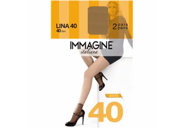 Moteriškos puskojinės IMMAGINE LINA 40, vienas dydis, 2 vnt., 2 vnt.