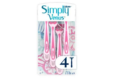 Mot.vienkartiniai skustuvai GILLETTE VENUS SIMPLY3, 4 vnt.